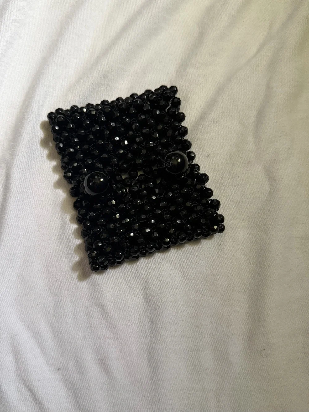 Hera Collection Black Beaded Hair Cuff
